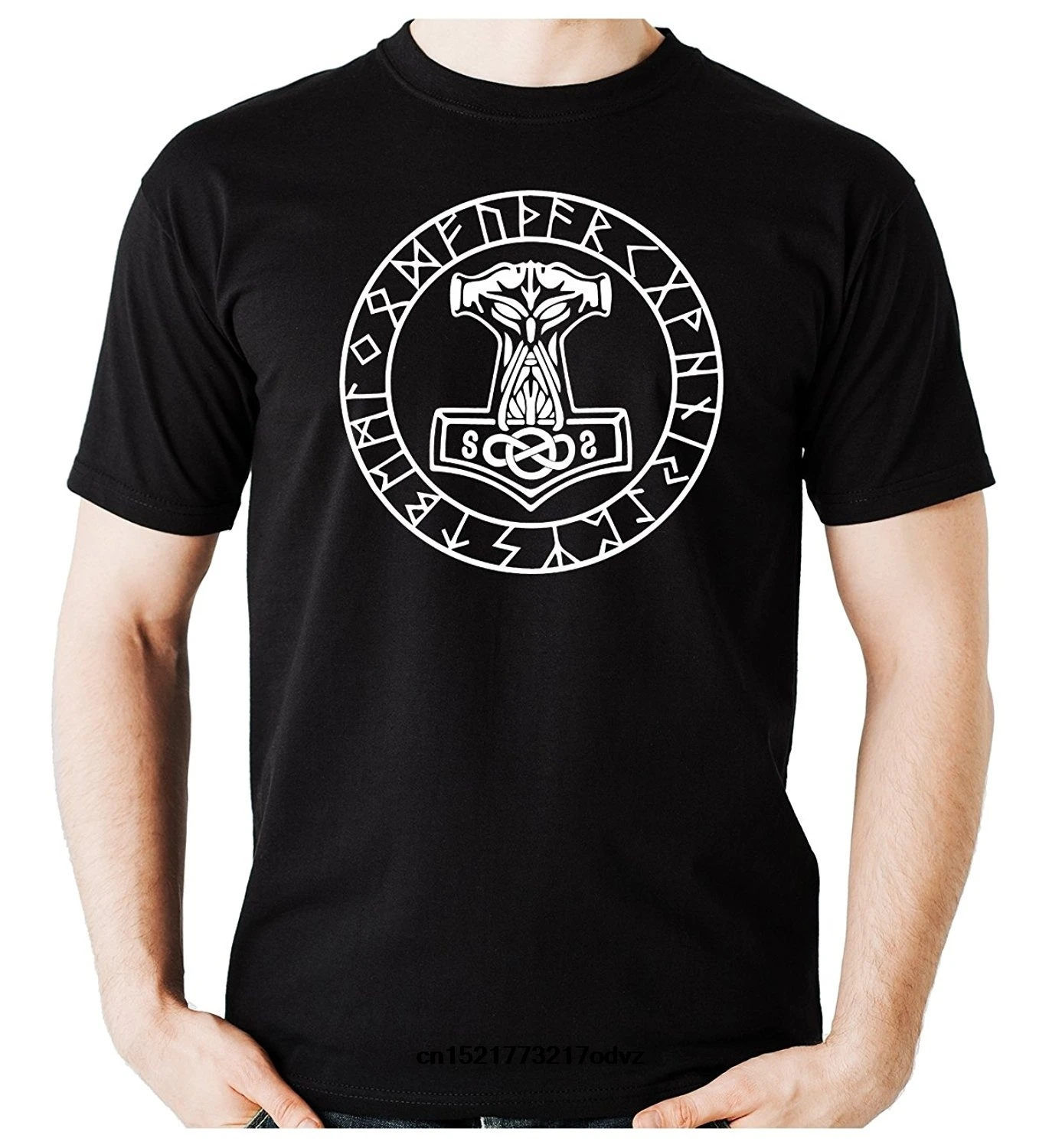 Men t shirt Mjolnir Thor's Mighty Hammer Runes Alternative Clothing Odin Norse God t-shirt novelty tshirt women 
Men t shirt Mjolnir Thor's Mighty Hammer Runes Alternative Clothing Odin Norse God t-shirt novelty tshirt women