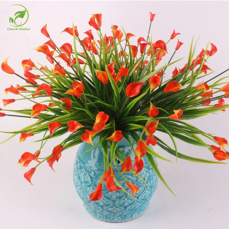 New Arrival Beautiful 25 Heads/bouquet Mini Artificial Calla With Leaf Silk Fake Lily Aquatic Plants Home Room Decoration Flower
New Arrival Beautiful 25 Heads/bouquet Mini Artificial Calla With Leaf Silk Fake Lily Aquatic Plants Home Room Decoration Flower