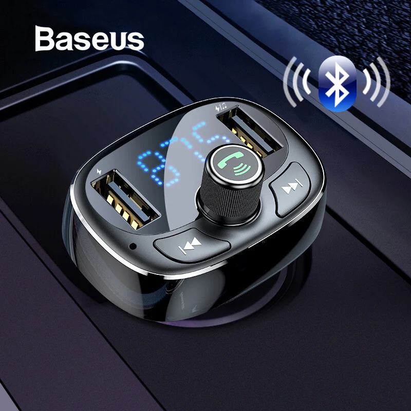 Baseus LCD Display FM Transmitter Car Charger Dual USB Phone Charger Handsfree Bluetooth MP3 Player,born to listen music in car
Baseus LCD Display FM Transmitter Car Charger Dual USB Phone Charger Handsfree Bluetooth MP3 Player,born to listen music in car