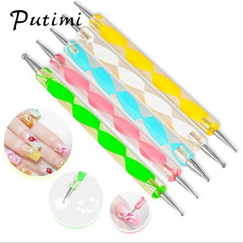 Putimi 5piece 2 Way Dotting Tools for Manicure Marbleizing Nail Tool for Nail Design Drawing Acrylic Nail Art Dotting Pen
Putimi 5piece 2 Way Dotting Tools for Manicure Marbleizing Nail Tool for Nail Design Drawing Acrylic Nail Art Dotting Pen