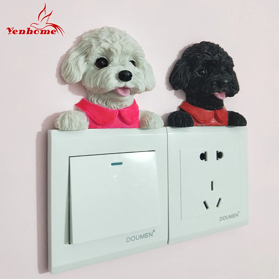 Creative 3D Cute Dog Resin Light Switch Sticker Removable Wall Sticker For Kids Baby Nursery Home Decal Bedroom Decor 3D Sticker
Creative 3D Cute Dog Resin Light Switch Sticker Removable Wall Sticker For Kids Baby Nursery Home Decal Bedroom Decor 3D Sticker