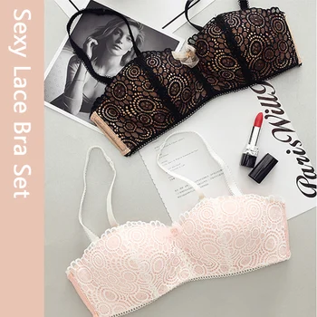 The Second Skin Lace Bra And Panties Set Half Cup Soft No Wire Push Up Bras For Women Bow Underwear Sexy Lingerie Set Pink Black
The Second Skin Lace Bra And Panties Set Half Cup Soft No Wire Push Up Bras For Women Bow Underwear Sexy Lingerie Set Pink Black