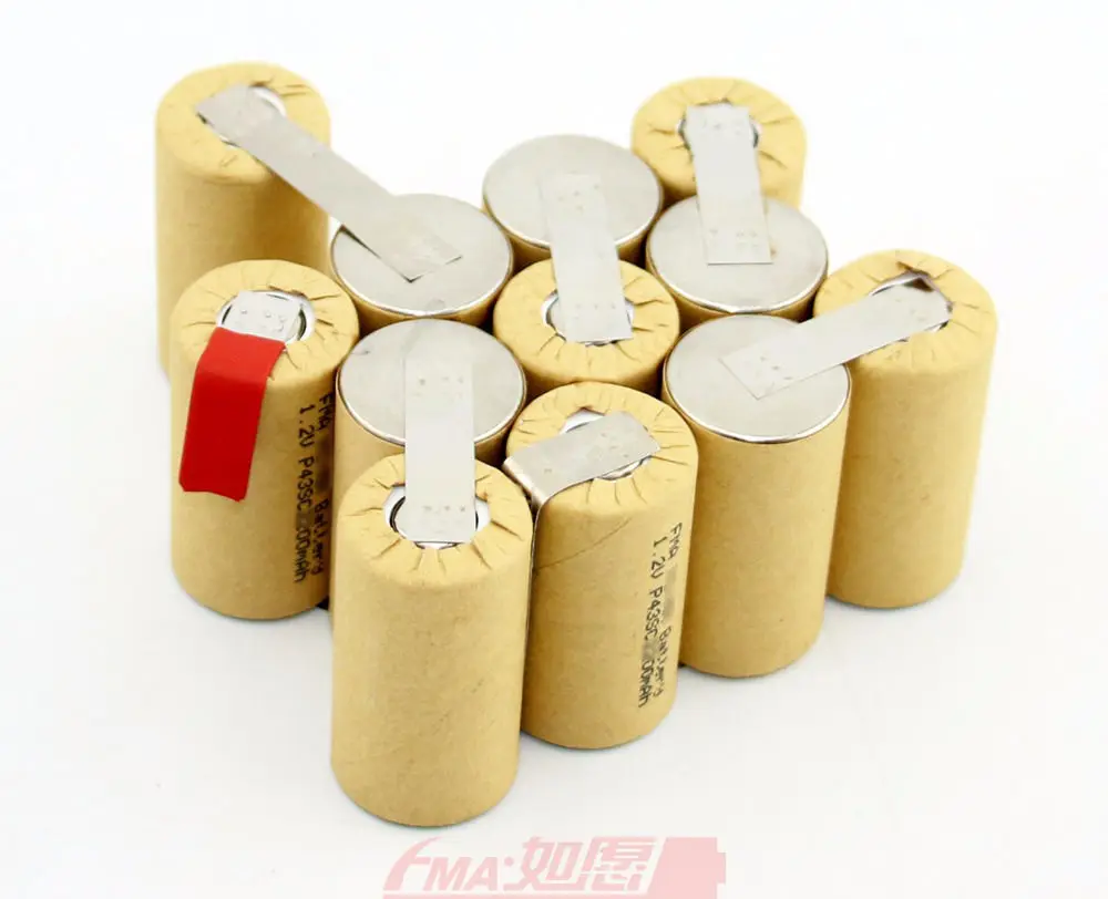 Ni-Cd Sub C 14.4V 1200 1500 1800 1900mAH Rechargeable Battery for Powertools Handheld Drill Cell 12SN P89
Ni-Cd Sub C 14.4V 1200 1500 1800 1900mAH Rechargeable Battery for Powertools Handheld Drill Cell 12SN P89
