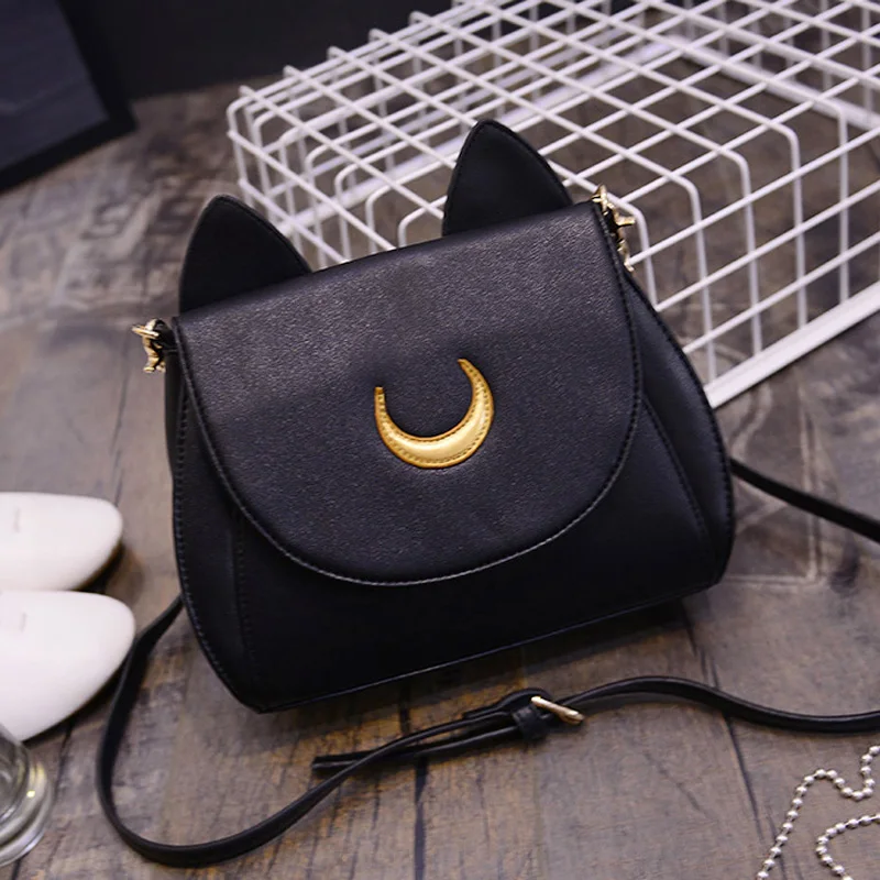 Free shipping Limited Sailor Moon Chain Shoulder Bag Ladies Luna Cat PU Leather Handbag Women Messenger bag 2019 new style
Free shipping Limited Sailor Moon Chain Shoulder Bag Ladies Luna Cat PU Leather Handbag Women Messenger bag 2019 new style