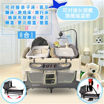 Crib Folding Game Bed Portable BB Multi-function Baby Cradle Splicing Bed
Crib Folding Game Bed Portable BB Multi-function Baby Cradle Splicing Bed