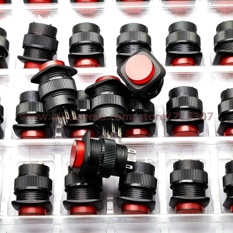 PHISCALE 20pcs push button switch R16-504AD 16mm square shape self locking with red light 250v 3A 4pins
PHISCALE 20pcs push button switch R16-504AD 16mm square shape self locking with red light 250v 3A 4pins