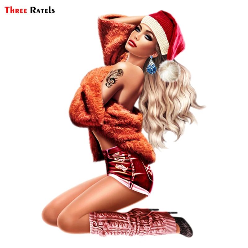 Three Ratels TRL597# 11x15cm Sexy beauty girl with Sweater and Christmas hat colorful funny car stickers styling removable decal
Three Ratels TRL597# 11x15cm Sexy beauty girl with Sweater and Christmas hat colorful funny car stickers styling removable decal