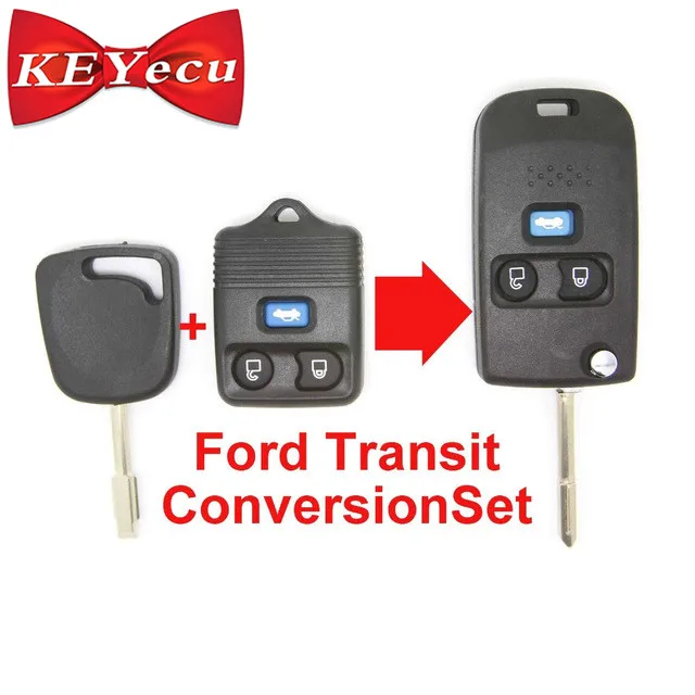 KEYECU Replacement 3 Button Remote Key Shell Case FOB Conversion Folding Type KIT For Ford Transit Transit Connect
KEYECU Replacement 3 Button Remote Key Shell Case FOB Conversion Folding Type KIT For Ford Transit Transit Connect