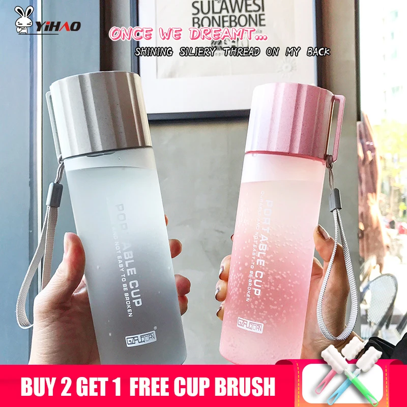 YiHAO 550ML Plastic Portable Simple Sports Water Bottle Healthy Prevent Leakage With Hand Strap Convenient Water Bottles
YiHAO 550ML Plastic Portable Simple Sports Water Bottle Healthy Prevent Leakage With Hand Strap Convenient Water Bottles