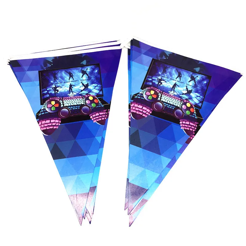New Blue Gamepad Theme Birthday Party Supplies Banner Video Game Controller Flags Disposable Tableware Children's Party
New Blue Gamepad Theme Birthday Party Supplies Banner Video Game Controller Flags Disposable Tableware Children's Party