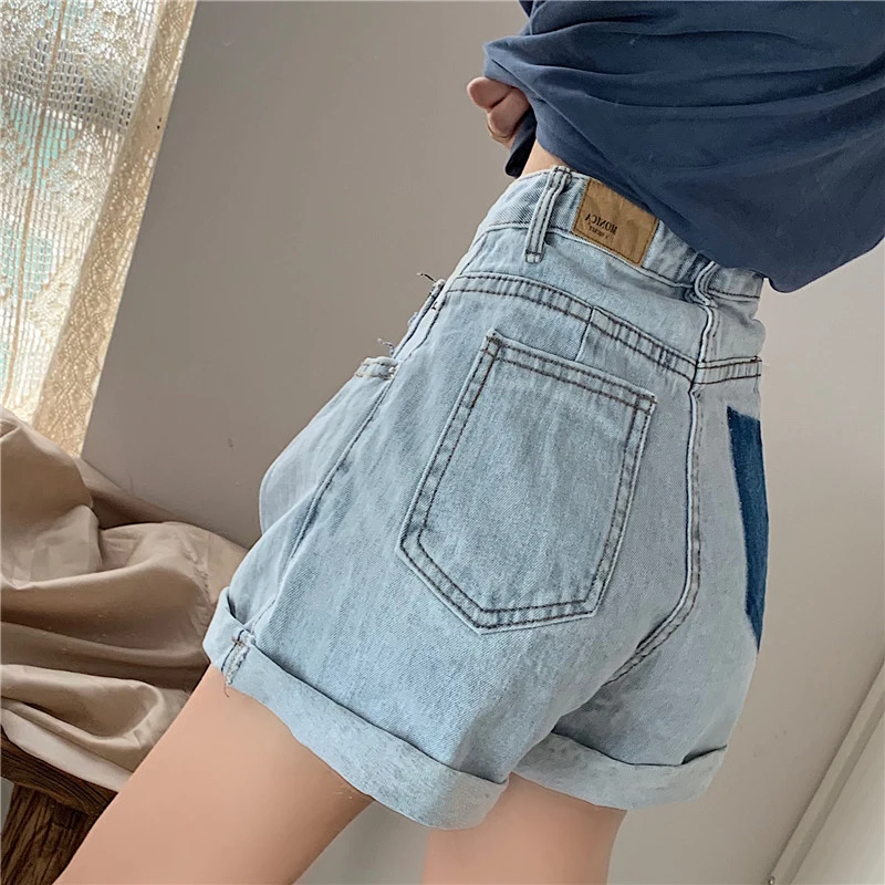 Korean Style Shorts Women Harajuku Boyfrined Chic Special Back Pockets Jeans Shorts Summer Loose High Waist Shorts Denim S-L
Korean Style Shorts Women Harajuku Boyfrined Chic Special Back Pockets Jeans Shorts Summer Loose High Waist Shorts Denim S-L