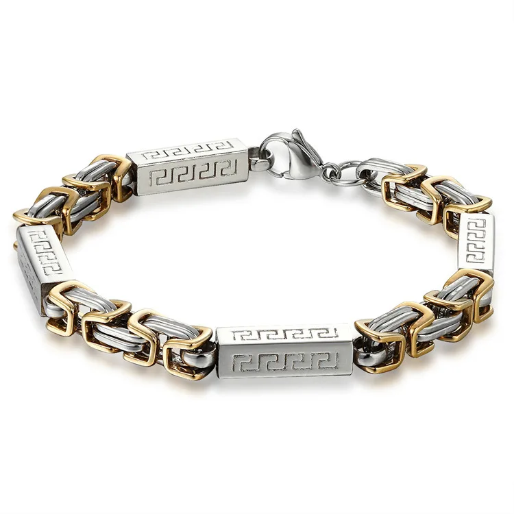 New Personalities Jewelry Gold Chain Stainless Steel Men's Bracelet Fashion Jewelry Christmas Gift
New Personalities Jewelry Gold Chain Stainless Steel Men's Bracelet Fashion Jewelry Christmas Gift