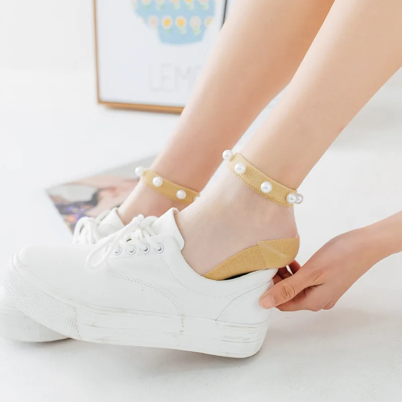 Spring Summer Women Socks with Pearl Lace Invisible Cotton Transparent Sock for Woman Female Ins W0083
Spring Summer Women Socks with Pearl Lace Invisible Cotton Transparent Sock for Woman Female Ins W0083