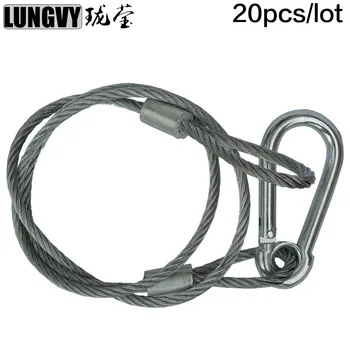 Free Shipping 20pcs/Lot 95cm DJ Steel Wire Stage Light Safety Ropes Security Cables For Par Light Bearing Weight 65kg
Free Shipping 20pcs/Lot 95cm DJ Steel Wire Stage Light Safety Ropes Security Cables For Par Light Bearing Weight 65kg