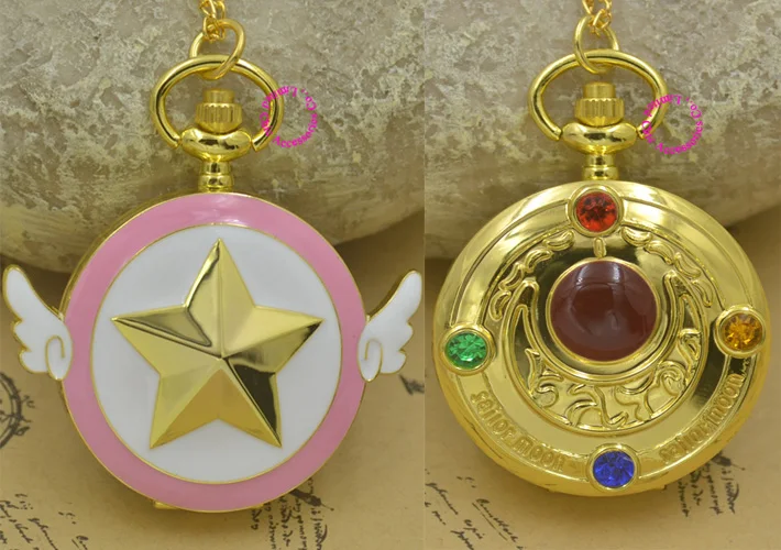 wholesale Anime Series Card Captor Sakura Star Pocket Watch Necklace With Wing Golden Tone fob watches Famous
wholesale Anime Series Card Captor Sakura Star Pocket Watch Necklace With Wing Golden Tone fob watches Famous