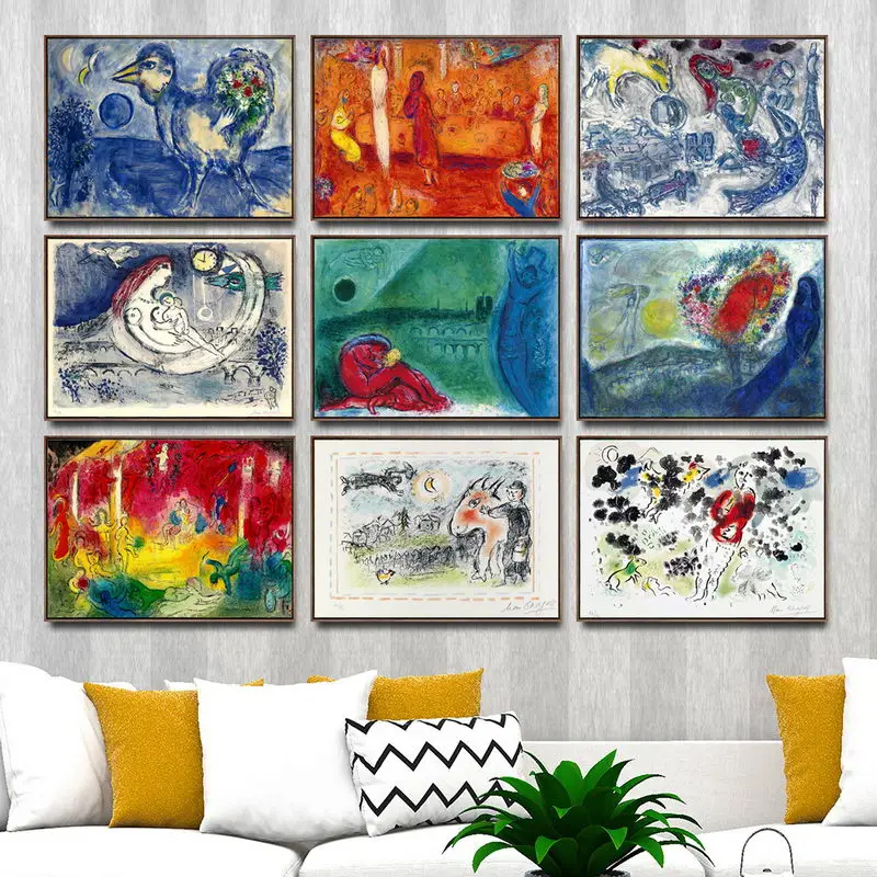 Home Decoration Art Wall Pictures for Living Room Poster Print Canvas Printings Paintingsn Russian Marc chagall
Home Decoration Art Wall Pictures for Living Room Poster Print Canvas Printings Paintingsn Russian Marc chagall