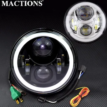 Motorcycle Parts Headlight with Halo Angel Eye Turn Signal Lights H4 Led 7 inch For Harely Softail Dyna Sportster Chopper
Motorcycle Parts Headlight with Halo Angel Eye Turn Signal Lights H4 Led 7 inch For Harely Softail Dyna Sportster Chopper