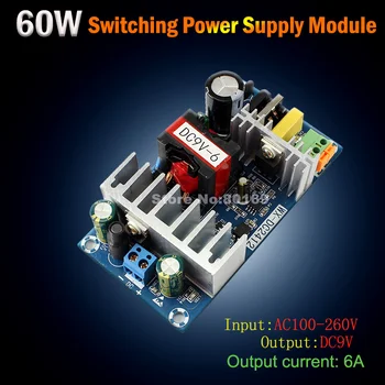 AC-DC Switching Power Module AC110-260V 110V220V to DC 9V 6A 60W Power Bare Board
AC-DC Switching Power Module AC110-260V 110V220V to DC 9V 6A 60W Power Bare Board