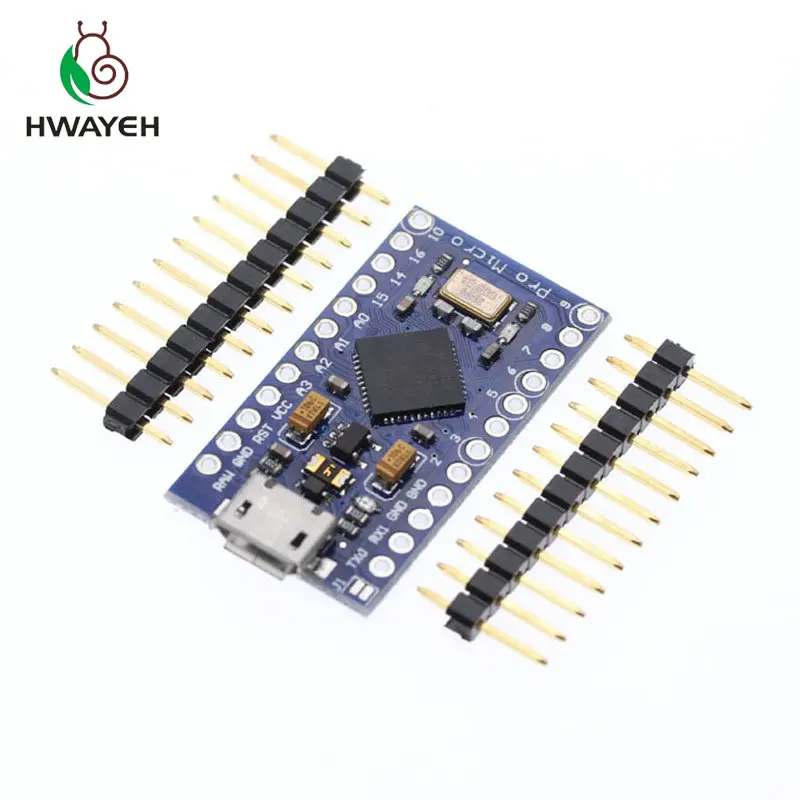 Pro Micro ATmega32U4 5V 16MHz Replace ATmega328P Pro Mini With 2 Row Pin Header for arduino arduino Leonardo Mini Usb Interface
Pro Micro ATmega32U4 5V 16MHz Replace ATmega328P Pro Mini With 2 Row Pin Header for arduino arduino Leonardo Mini Usb Interface