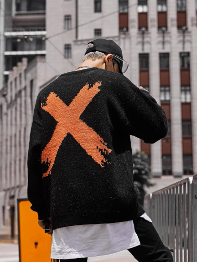 Dark Icon Knitted Pullover Men's Sweater Round Neck Jacquard Hip Hop Sweater Casual Sweaters for Men
Dark Icon Knitted Pullover Men's Sweater Round Neck Jacquard Hip Hop Sweater Casual Sweaters for Men