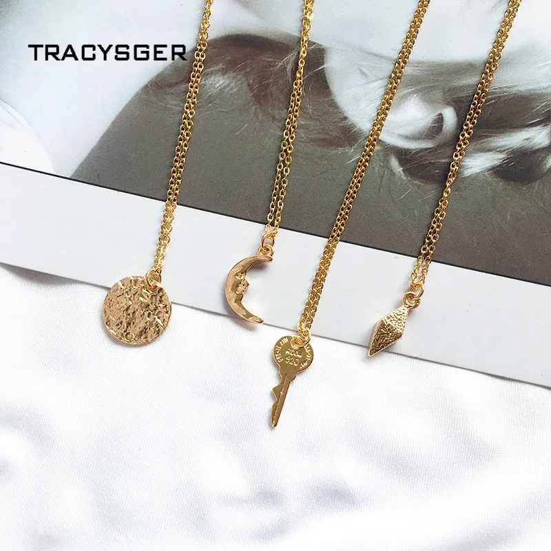 DQ-84538 /TRACYSGER/2019 fashion Irregular Crescent Key-shaped coin pendant necklace
DQ-84538 /TRACYSGER/2019 fashion Irregular Crescent Key-shaped coin pendant necklace