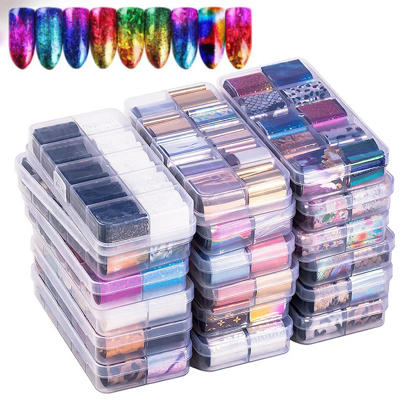 10 Rolls/set Holo Nail Art Sticker AB Laser Broken Glass Leopard Transfer Sticker Manicure UV Gel Polish Lace Decals New Design
10 Rolls/set Holo Nail Art Sticker AB Laser Broken Glass Leopard Transfer Sticker Manicure UV Gel Polish Lace Decals New Design
