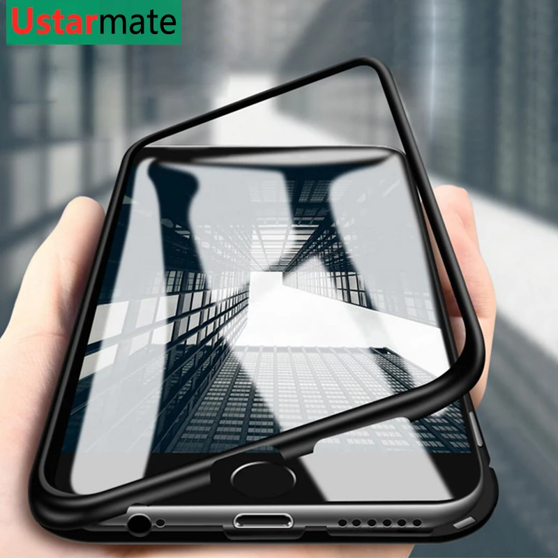 New Metal Magnetic Case For iPhone 6s 7 8 Plus Double Sided Glass Protection Case Cover For iPhone Xs XR Max Back Cover Case
New Metal Magnetic Case For iPhone 6s 7 8 Plus Double Sided Glass Protection Case Cover For iPhone Xs XR Max Back Cover Case