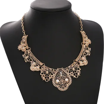 2020 Fashion Hollow Out Carving Maxi Necklace Gold Color Rhinestones Choker Necklace for Women Collares Collier Femme
2020 Fashion Hollow Out Carving Maxi Necklace Gold Color Rhinestones Choker Necklace for Women Collares Collier Femme
