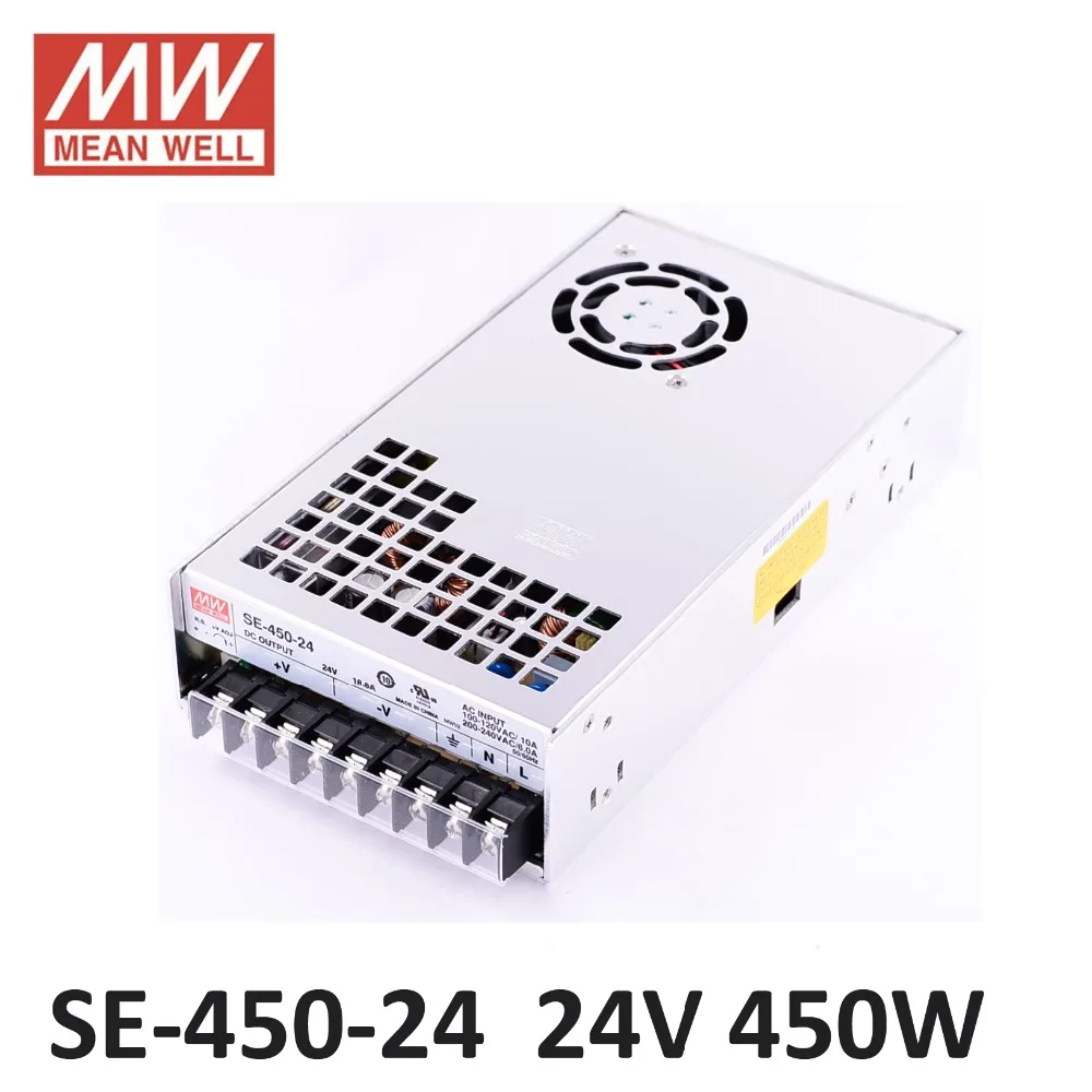 Original Meanwell 24V 18.8A 450W SE-450-24 Switching Power Supply AC to DC 24V transformer UL 450W 24V dc industry power supply
Original Meanwell 24V 18.8A 450W SE-450-24 Switching Power Supply AC to DC 24V transformer UL 450W 24V dc industry power supply