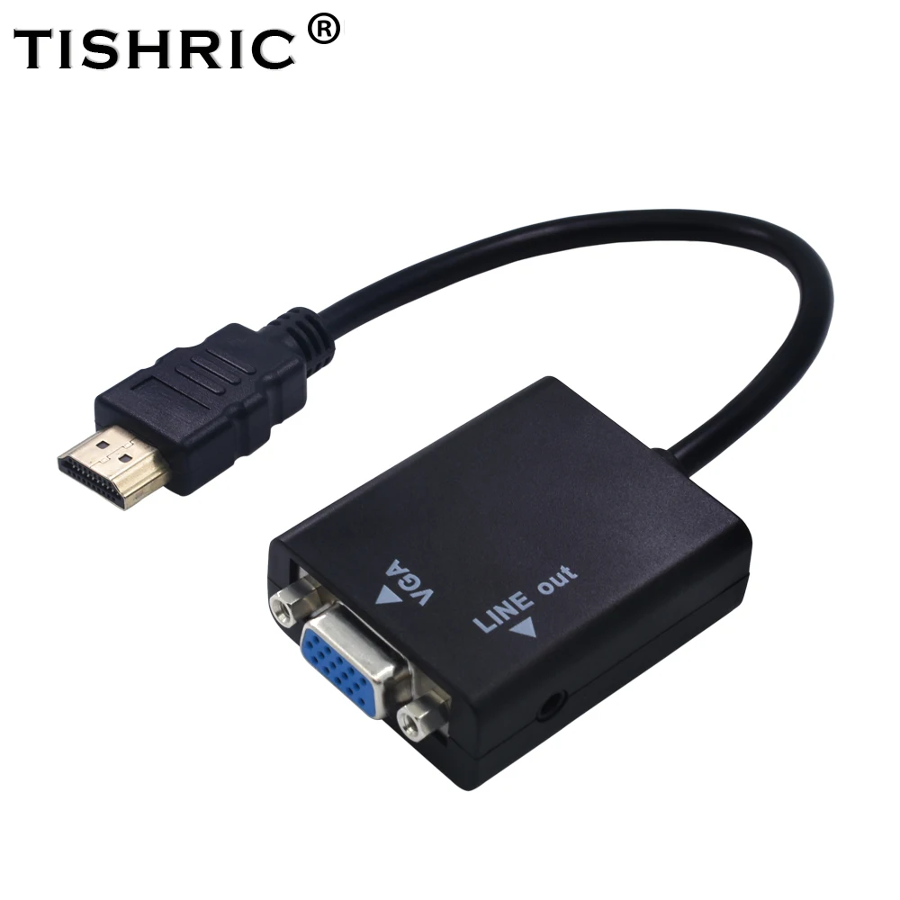 TISHRIC Male to Female for HDMI to VGA With Audio Converter Adaptor Cable for PC Laptop Tablet 1080P HDTV for HDMI2VGA Connector
TISHRIC Male to Female for HDMI to VGA With Audio Converter Adaptor Cable for PC Laptop Tablet 1080P HDTV for HDMI2VGA Connector