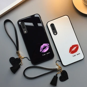 BONVAN For Xiaomi Redmi Note 7 Tempered Glass Case Lip print Cover For Redmi 7 Funda on note 7 Pro Tassel lanyard phone Cases
BONVAN For Xiaomi Redmi Note 7 Tempered Glass Case Lip print Cover For Redmi 7 Funda on note 7 Pro Tassel lanyard phone Cases