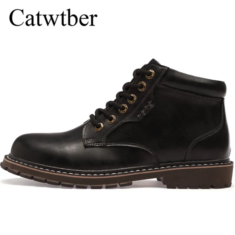 Catwtber 2018 New Winter Boots For Men Leather Men Warm Shoes Black Martens Boots Man Rubber Bottom Comfortable Outdoor Footwear
Catwtber 2018 New Winter Boots For Men Leather Men Warm Shoes Black Martens Boots Man Rubber Bottom Comfortable Outdoor Footwear