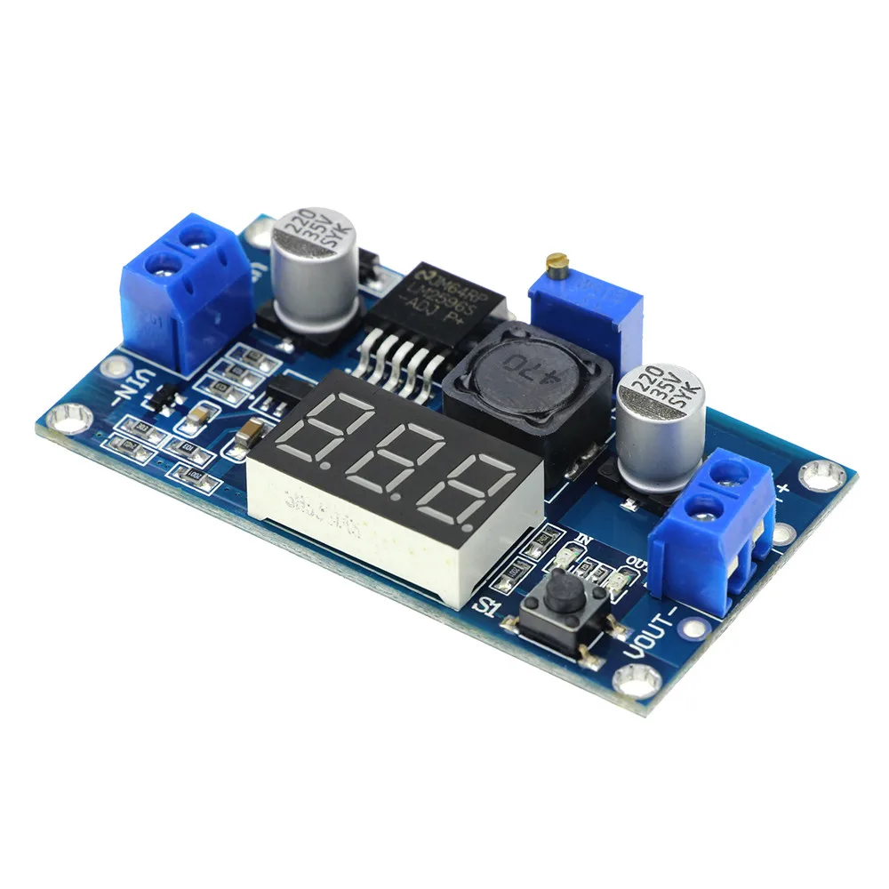 LM2596 LM2596S Power Module + LED Voltmeter DC-DC Adjustable Step-Down Power Supply Module with Digital Display
LM2596 LM2596S Power Module + LED Voltmeter DC-DC Adjustable Step-Down Power Supply Module with Digital Display