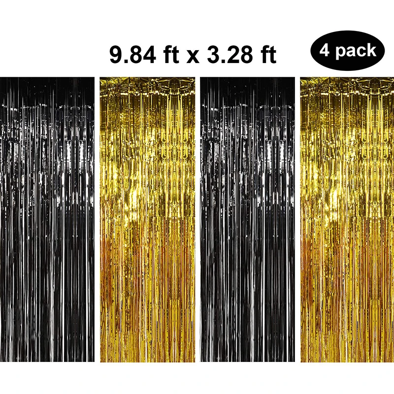 4pcs/lot 3.28ft*9.84ft Metallic Foil Fringe Curtain Photography Backdrops Wedding Backdrop Fortnight Party Backdrop Birthday
4pcs/lot 3.28ft*9.84ft Metallic Foil Fringe Curtain Photography Backdrops Wedding Backdrop Fortnight Party Backdrop Birthday