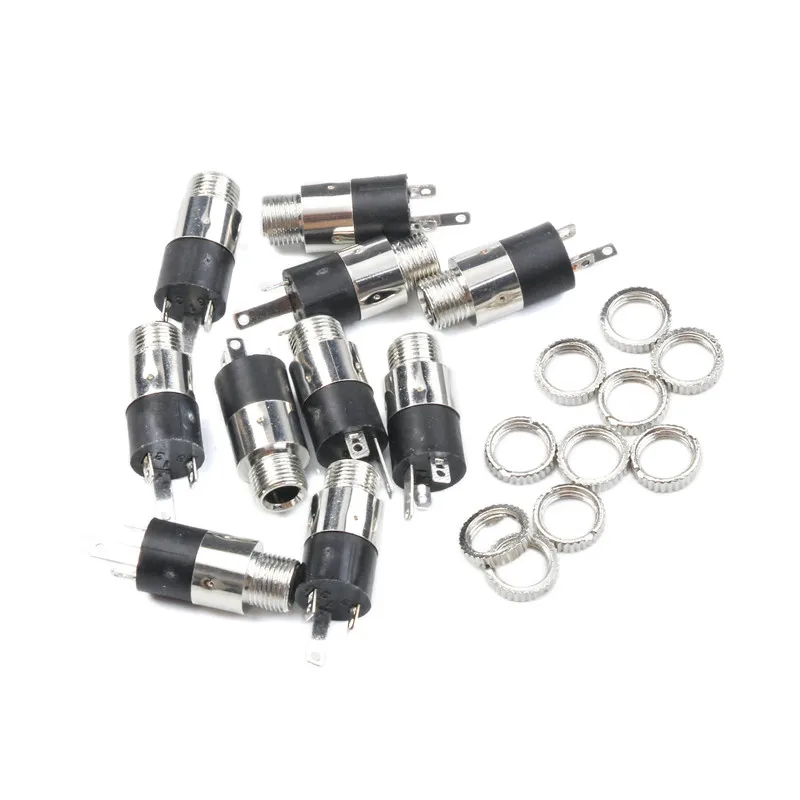 10PCS PJ392 3.5mm Stereo Female Sockect Jack with Screw 3.5 Audio Headphone Connector Set
10PCS PJ392 3.5mm Stereo Female Sockect Jack with Screw 3.5 Audio Headphone Connector Set