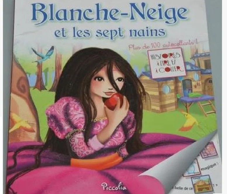 Parent child kids baby Blanche-Neige princess girl lovely picture Sticker story book French learning book Age 2 - 12
Parent child kids baby Blanche-Neige princess girl lovely picture Sticker story book French learning book Age 2 - 12