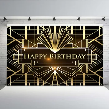 Mehofoto Happy Birthday Party Photography Backdrops Gold and Black Senior Prom Background Photo Booth Studio G-644
Mehofoto Happy Birthday Party Photography Backdrops Gold and Black Senior Prom Background Photo Booth Studio G-644