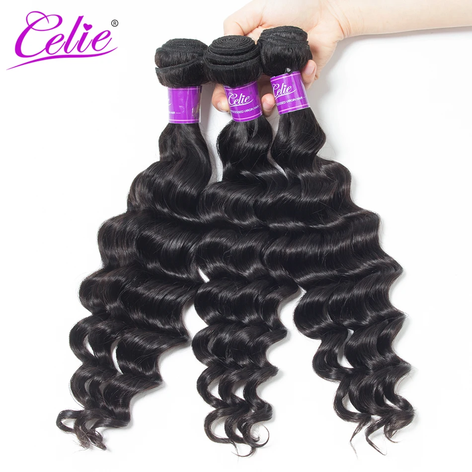 Celie Hair Loose Deep More Wave Human Hair Bundles 3Pcs/Lot Remy Hair Extension Natural Color Brazilian Hair Weave Bundles
Celie Hair Loose Deep More Wave Human Hair Bundles 3Pcs/Lot Remy Hair Extension Natural Color Brazilian Hair Weave Bundles