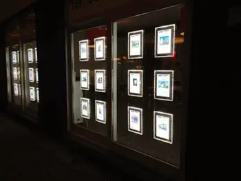 Vertical A4 Single Sided Cable Wires Hanging Kits Acrylic Poster Frame LED Illuminated Light Pocket for Real Estate/ Property
Vertical A4 Single Sided Cable Wires Hanging Kits Acrylic Poster Frame LED Illuminated Light Pocket for Real Estate/ Property