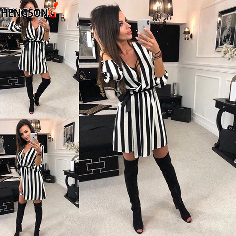 Платье черное с сеткой спереди на спине полоски DRESS DIABLE INNOCENT NOIR купить со скидкой в секс шопе  Женское белье, одежда  Платья