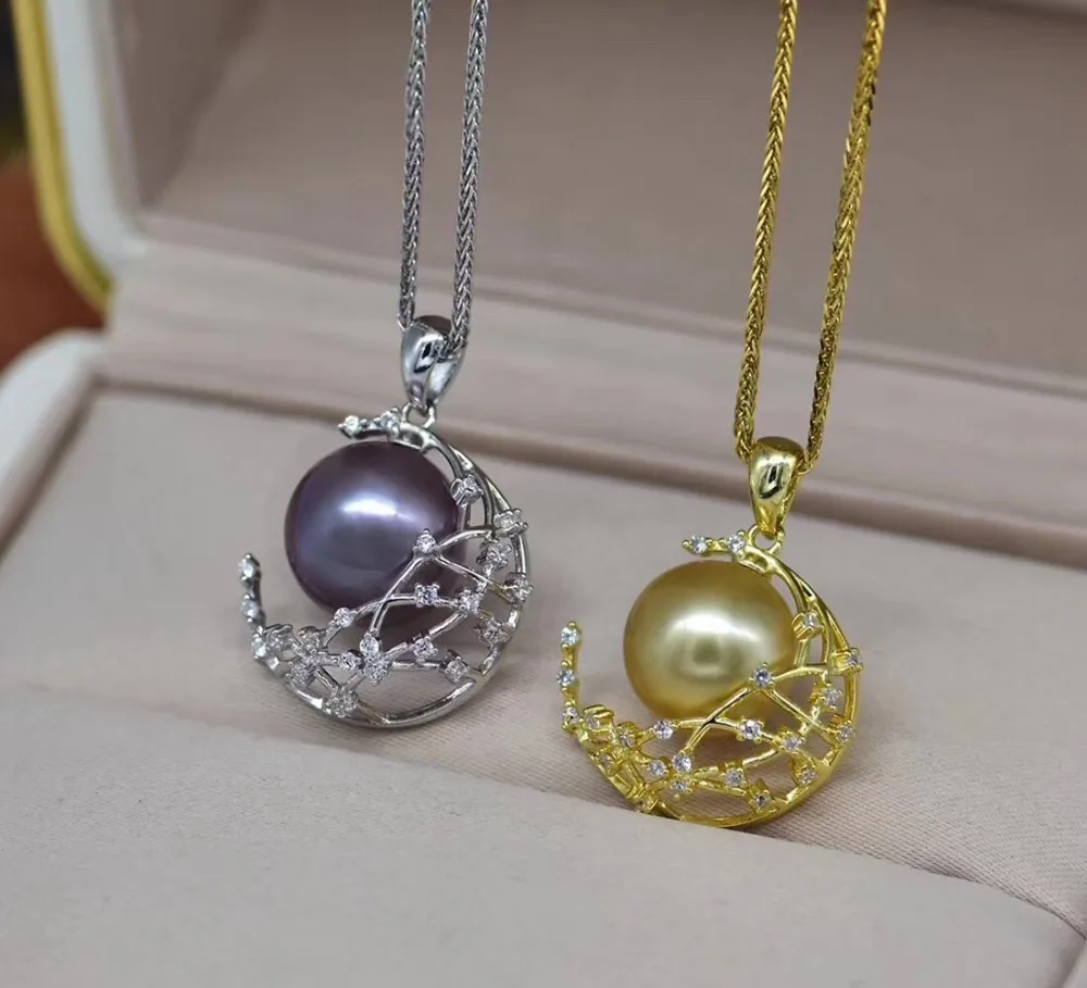 NEW 925 Sterling Silver Christmas Party Pearl Pendant Mounts Pendant Setting Findings Jewelry Parts Fittings Women Accessories
NEW 925 Sterling Silver Christmas Party Pearl Pendant Mounts Pendant Setting Findings Jewelry Parts Fittings Women Accessories