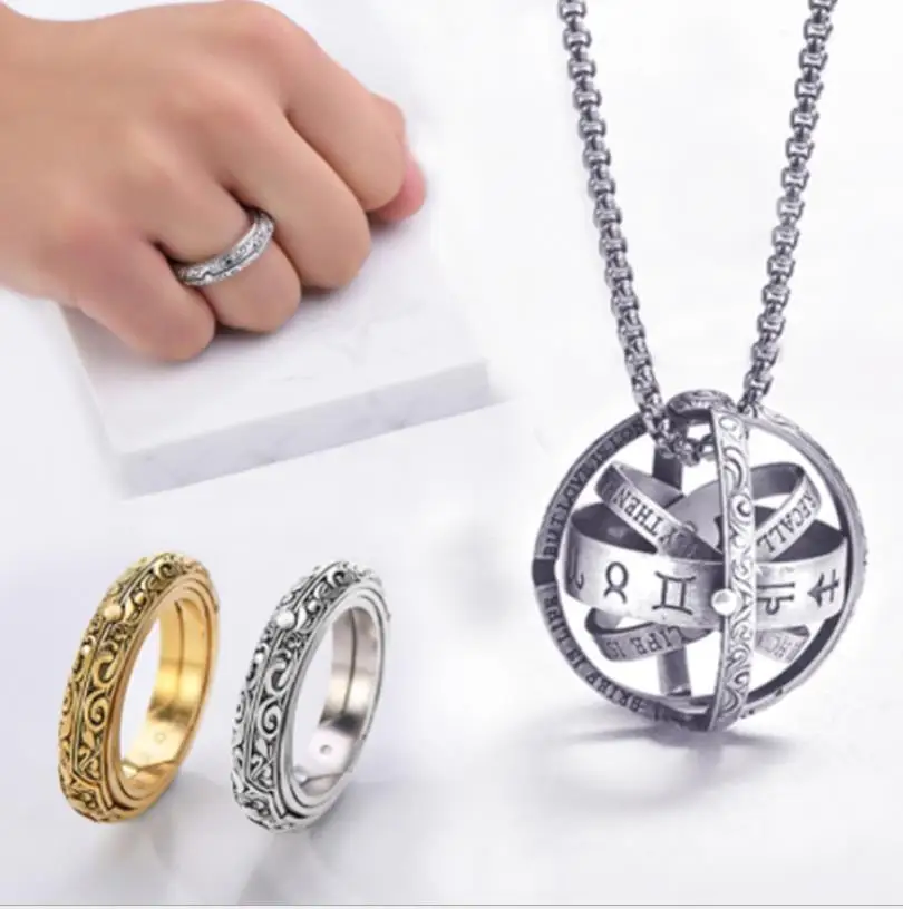 New Astronomical Ball Ring Gold color Copper Turn Germany Spherical Flip Deformation Ancient Universe Rings
New Astronomical Ball Ring Gold color Copper Turn Germany Spherical Flip Deformation Ancient Universe Rings