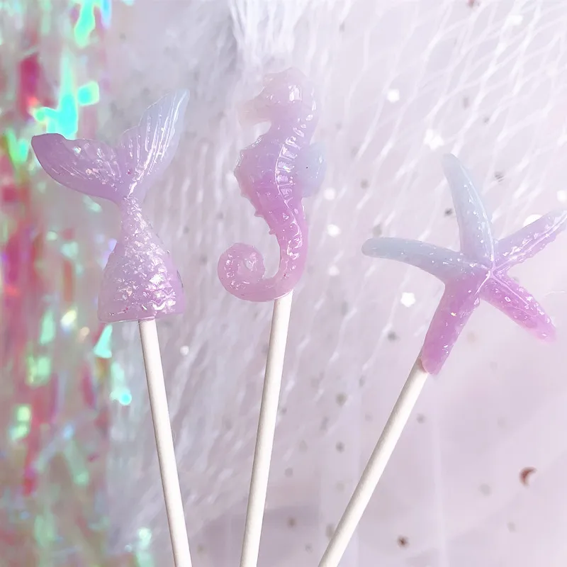 3pcs Mermaid Cake Topper Wedding Seahorse Starfish Tail Cupcake Topper For Birthday Mermaid Party Cake Decoration Baby Shower
3pcs Mermaid Cake Topper Wedding Seahorse Starfish Tail Cupcake Topper For Birthday Mermaid Party Cake Decoration Baby Shower