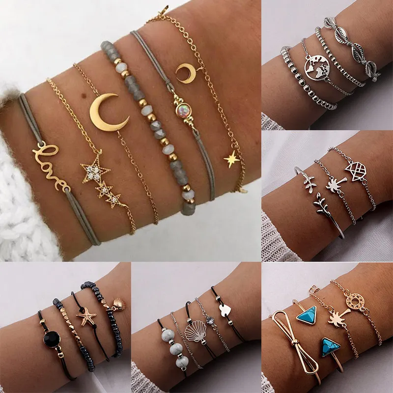 Fashion Bohemian Charm Bracelets Set For Women 2019 Vintage Turtle Map Beads Multilayer Bracelet DIY Jewelry Drop Shipping
Fashion Bohemian Charm Bracelets Set For Women 2019 Vintage Turtle Map Beads Multilayer Bracelet DIY Jewelry Drop Shipping
