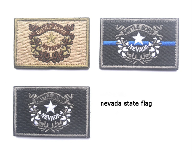 Embroidered Patches United States State Flag Patch Tactical 3D Patches Badge Nevada Flags Armband Cloth Badge
Embroidered Patches United States State Flag Patch Tactical 3D Patches Badge Nevada Flags Armband Cloth Badge