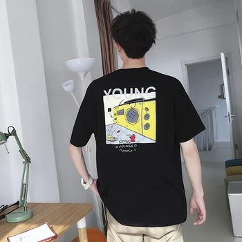 Fashion New Printing Letter Short Sleeve Super Handsome Youthful Round Neck T-shirt Casual Half-sleeved Male Tide
Fashion New Printing Letter Short Sleeve Super Handsome Youthful Round Neck T-shirt Casual Half-sleeved Male Tide