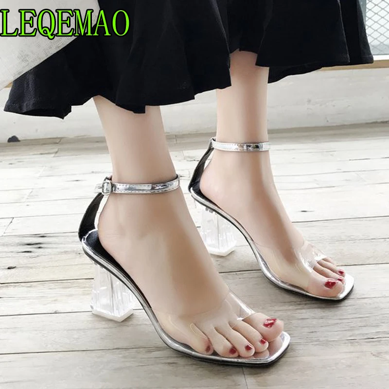 Women Square heel sandals gladiator summer transparent open toe jelly shoes ladies vintage roman buckle strap beach sandals
Women Square heel sandals gladiator summer transparent open toe jelly shoes ladies vintage roman buckle strap beach sandals