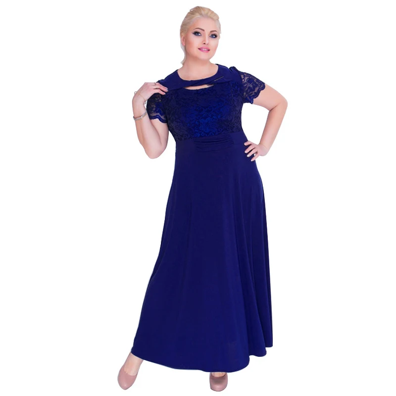 Summer Women Elegant Patchwork Floral Lace Maxi Dress Ladies Plus Size O-Neck Short Sleeve Vintage Long Dress
Summer Women Elegant Patchwork Floral Lace Maxi Dress Ladies Plus Size O-Neck Short Sleeve Vintage Long Dress