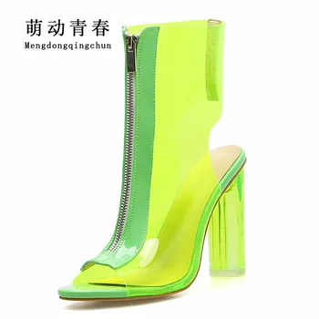 Size 35-42 New Design Mix Color Women High Heels Zapatos Sexy Transparents PVC Summer Boots Crystal Heels Slingbacks Dress Pumps
Size 35-42 New Design Mix Color Women High Heels Zapatos Sexy Transparents PVC Summer Boots Crystal Heels Slingbacks Dress Pumps