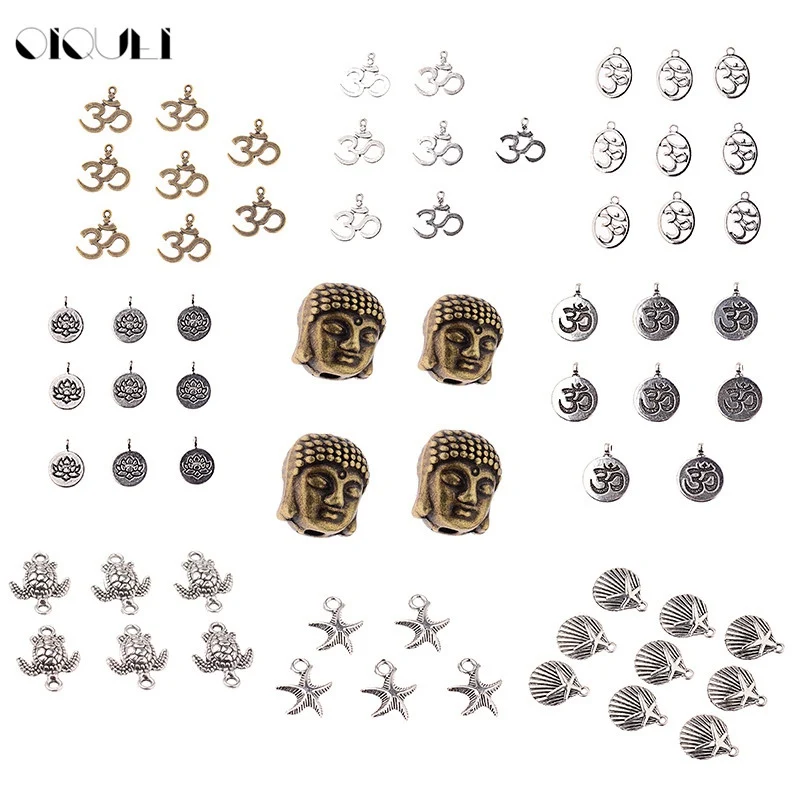 OIQUEI 10PCS/Lot Buddha Lotus Shell Tortoise Spacer Beads Fit For DIY Bracelet Jewelry Making Alloy Charm Beads Accessories
OIQUEI 10PCS/Lot Buddha Lotus Shell Tortoise Spacer Beads Fit For DIY Bracelet Jewelry Making Alloy Charm Beads Accessories